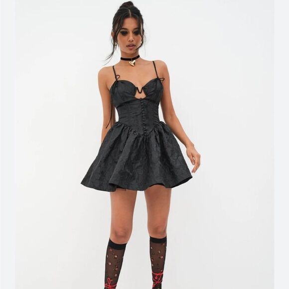 For Love & Lemons Faith Mini Dress Small NWT $260 - Picture 2 of 10